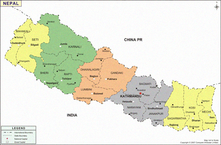 Map of Nepal